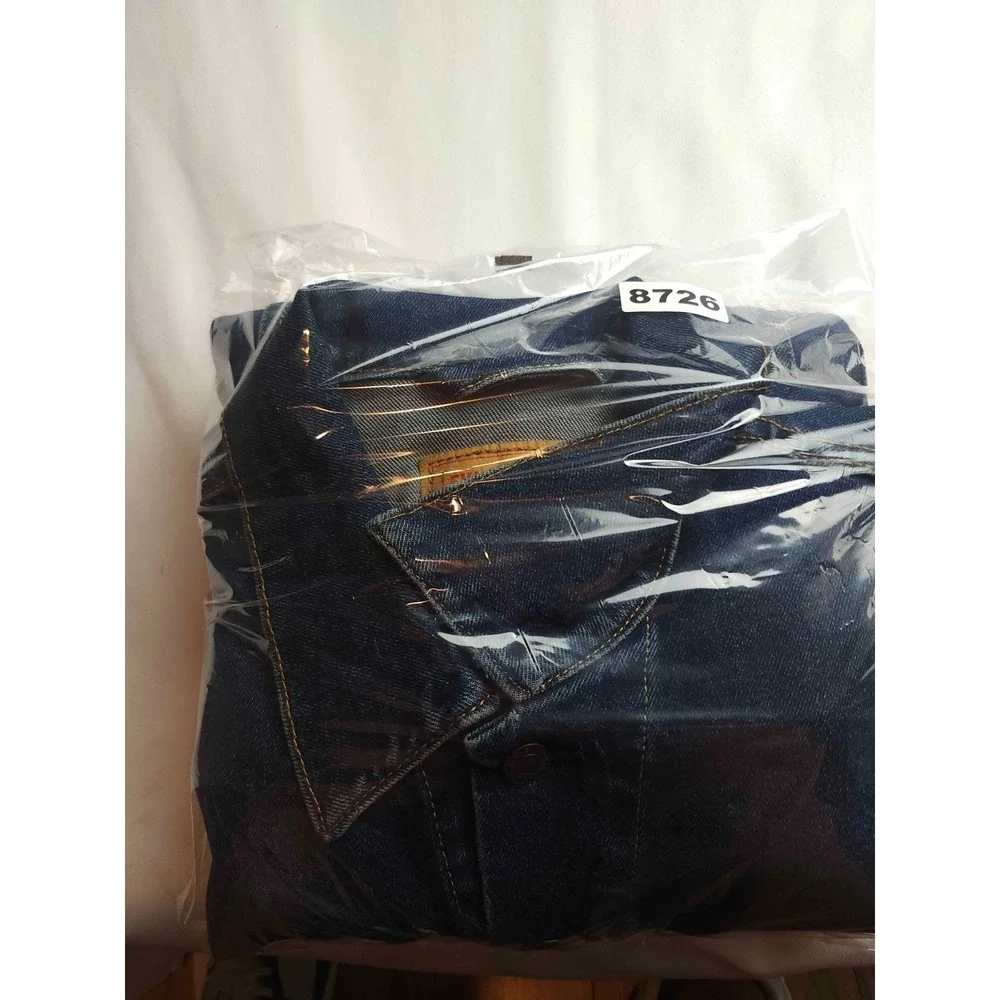Levi's Trucker Denim Jacket Mens Large Blue Classic Button Front Long Sleeve